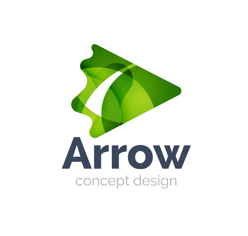 logo icon arrow vector design
