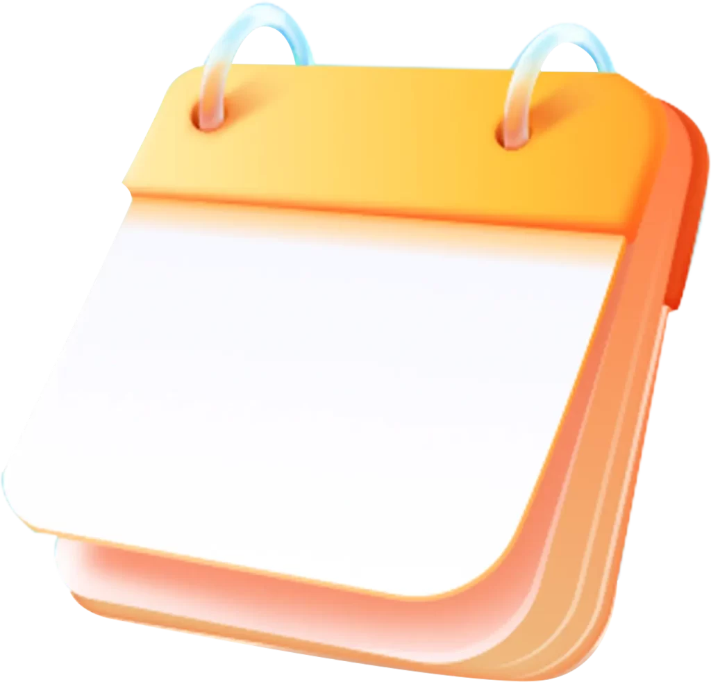 notebook calendar C4D 3D Illustration