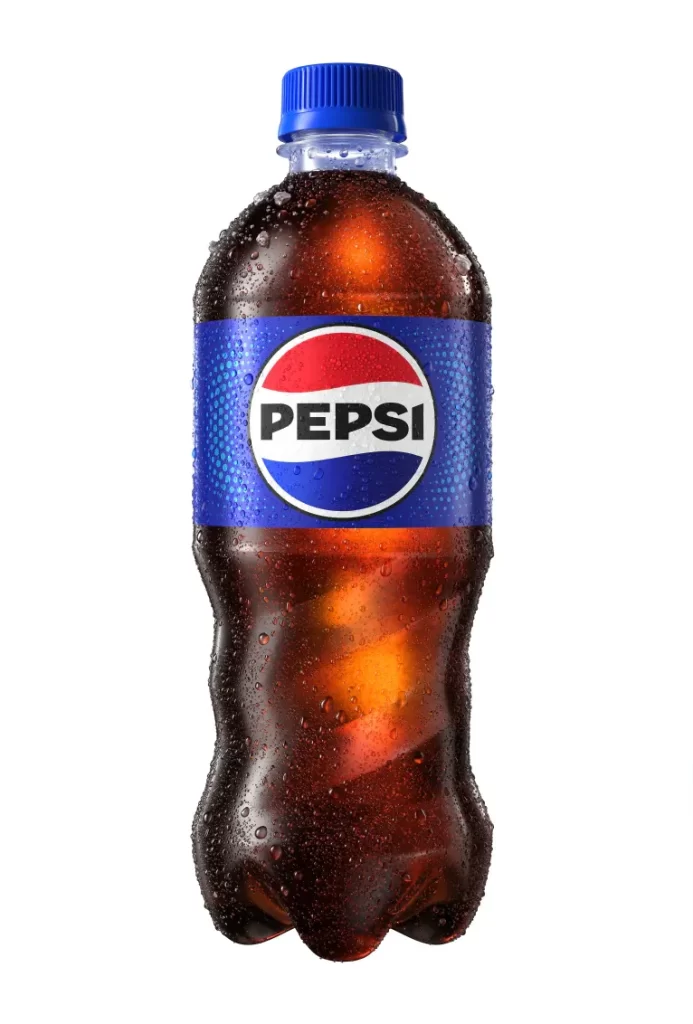 pepsi cola bottle original taste front cold ice