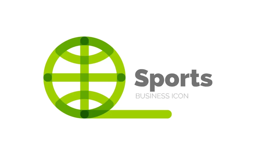 sport basketball icon logo vector