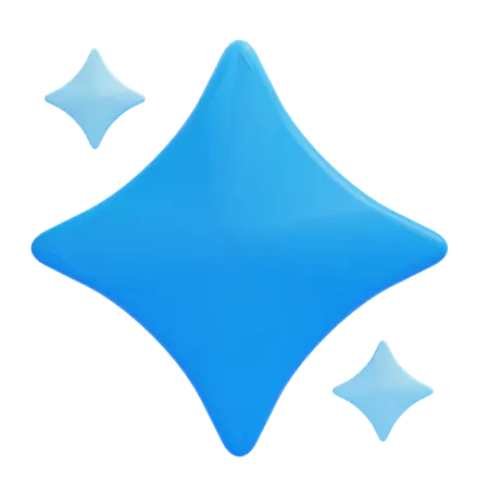 star blue C4D 3D Illustration
