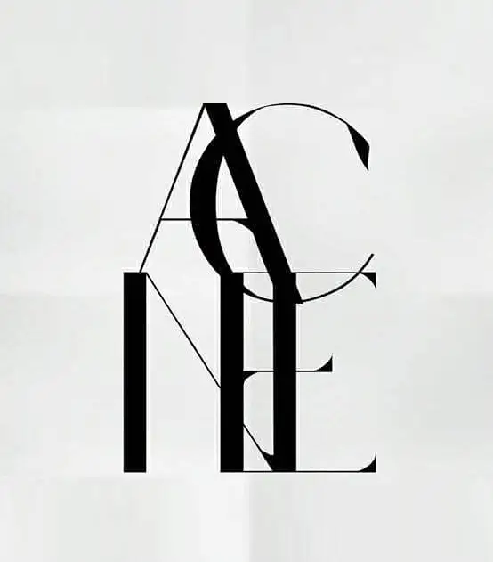 typography ACNE