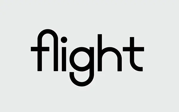 typography flight