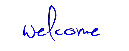 typography welcome handwriting