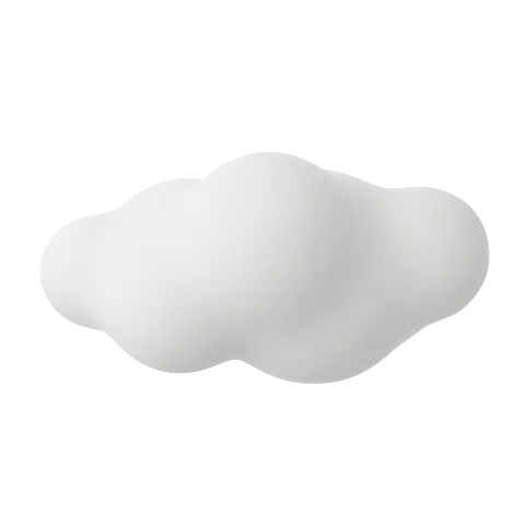 white cloud C4D 3D Illustration