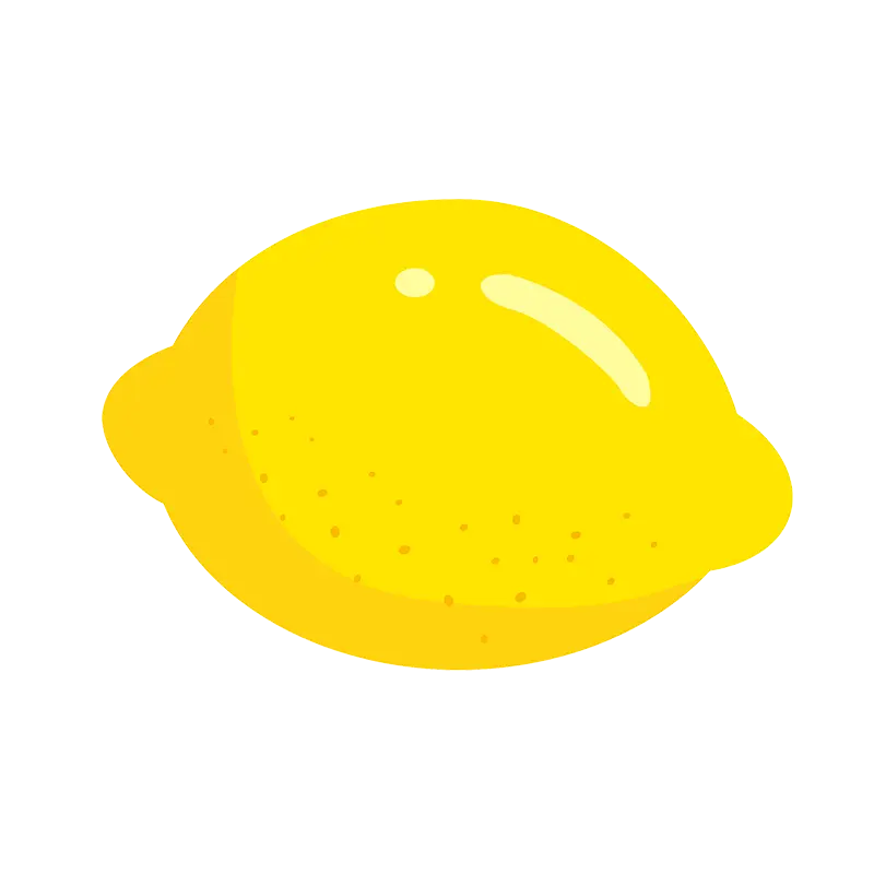 yellow lemon illustration icon cartoon