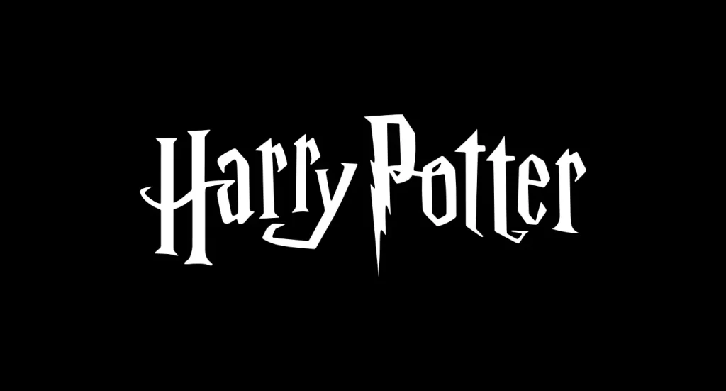 Harry Potter logo white HD vector