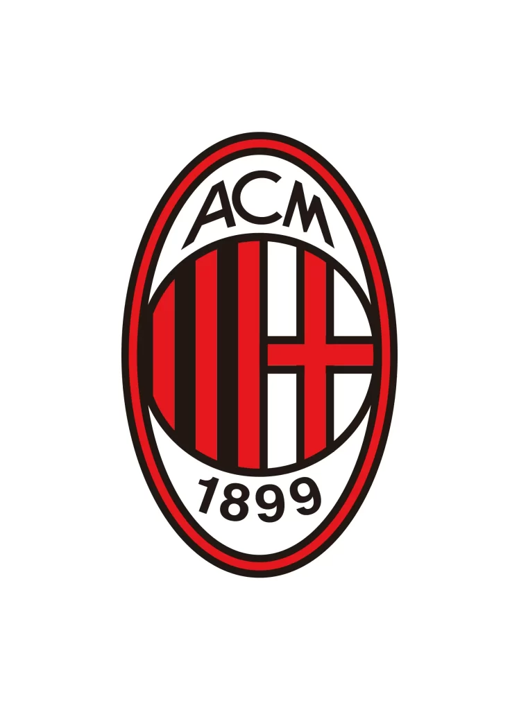 Italian Serie A vector logo soccer club Associazione Calcio AC Milan