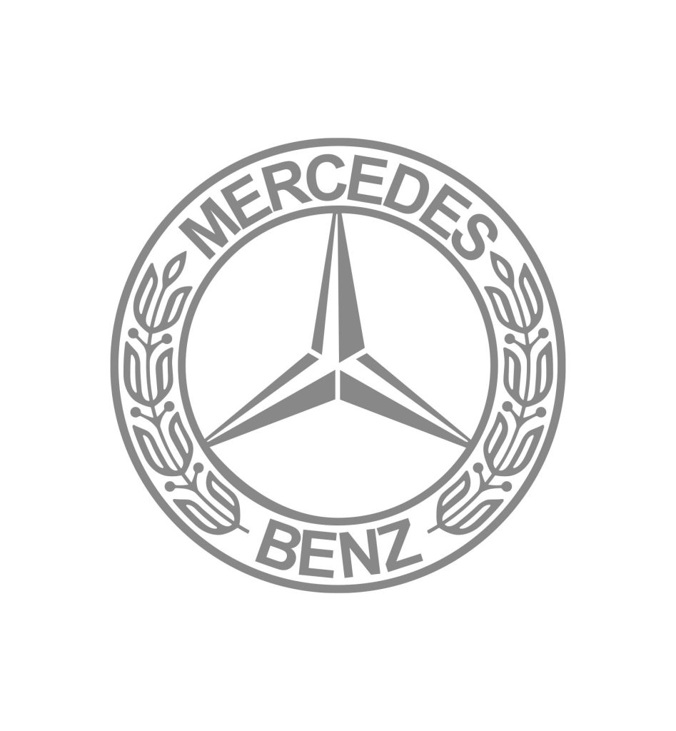 Mercedes Benz vector logo flat