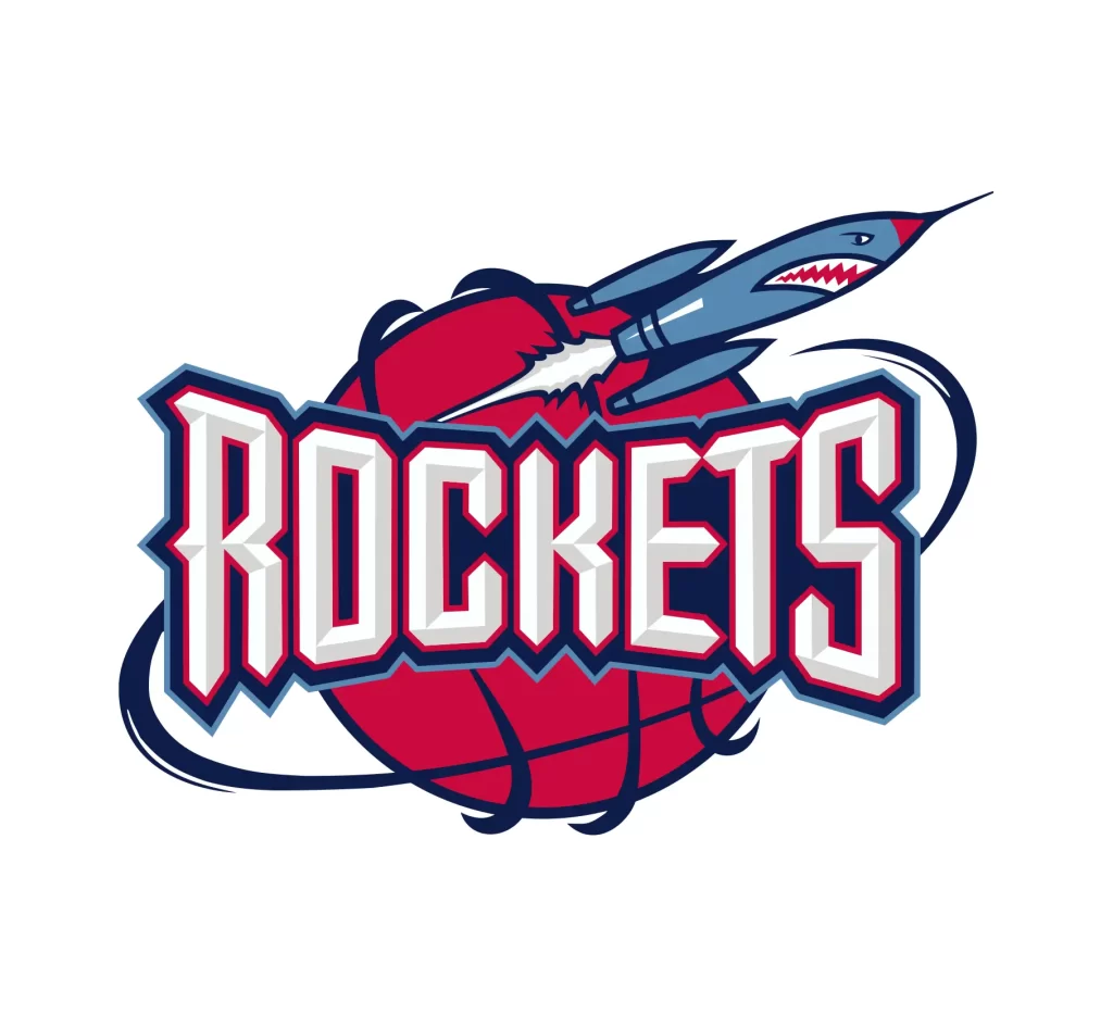 NBA vector logo Houston Rockets HOU old