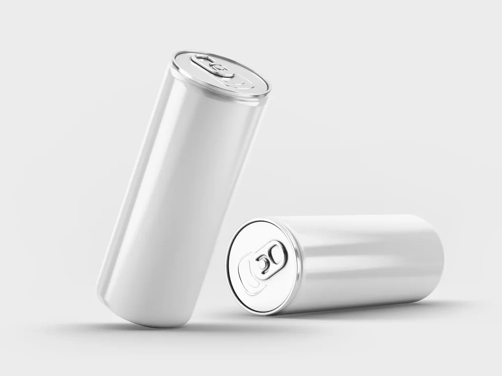 Soda drink white beverage Can Mockup