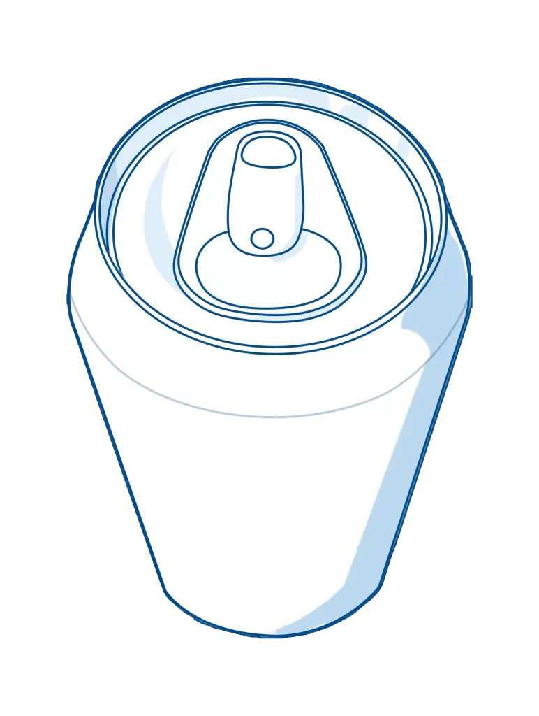 beverage drink pop can illustration
