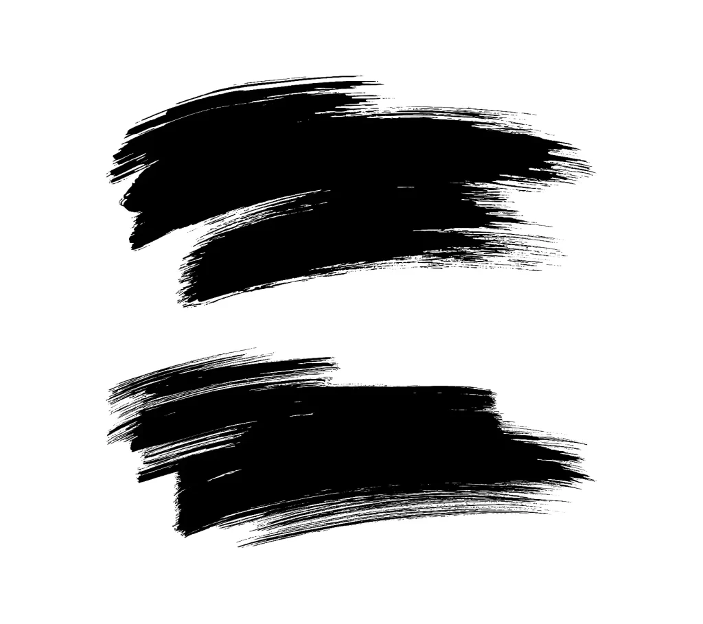 paint stroke brush brushwork oil painting black