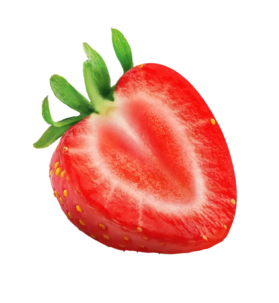 sliced strawberry half halved