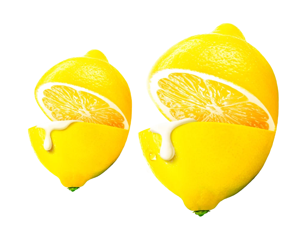 yogurt lemon cut