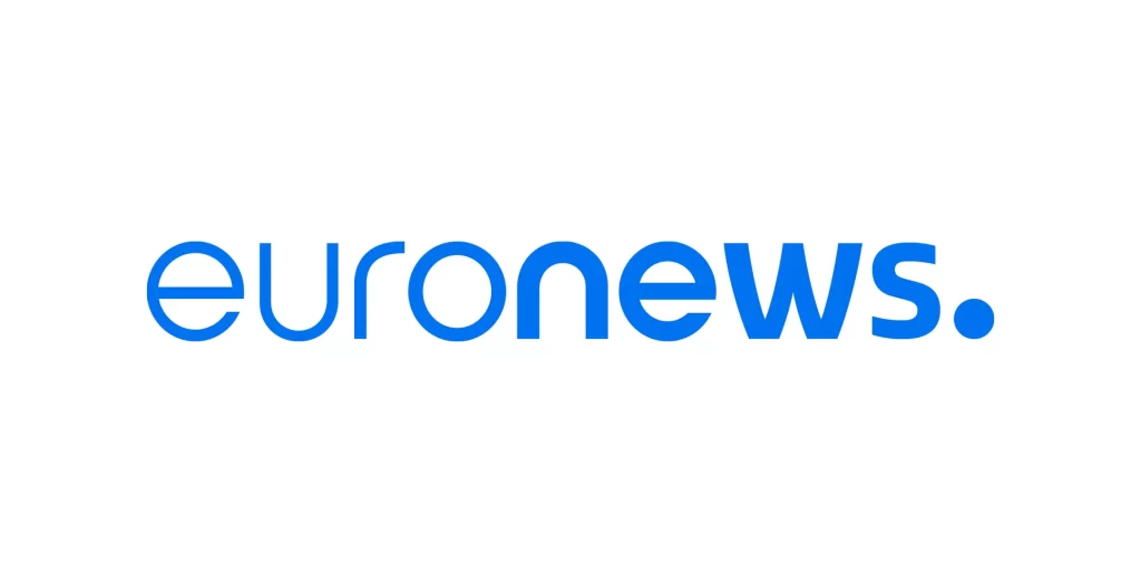 Euronews light blue vector logo