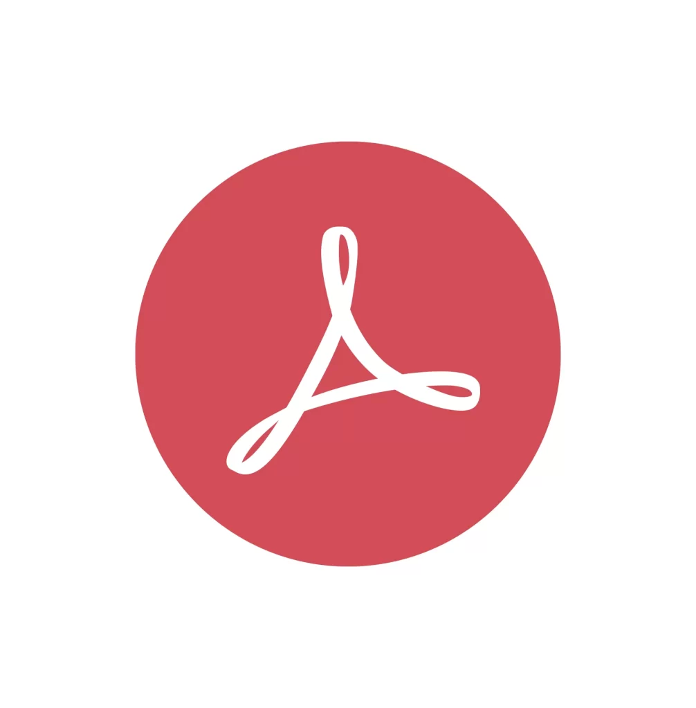 Adobe Acrobat PDF vector icon