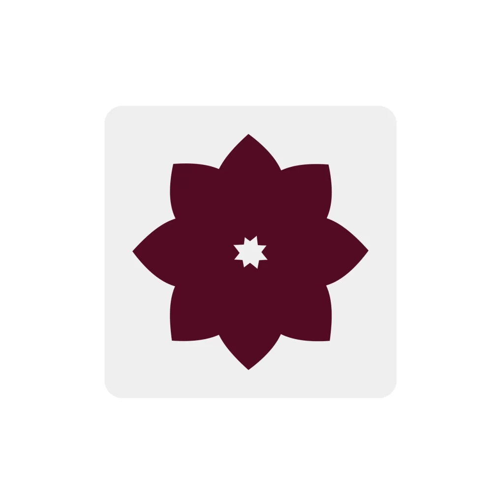 Adobe Indesign Flower vector logo icon
