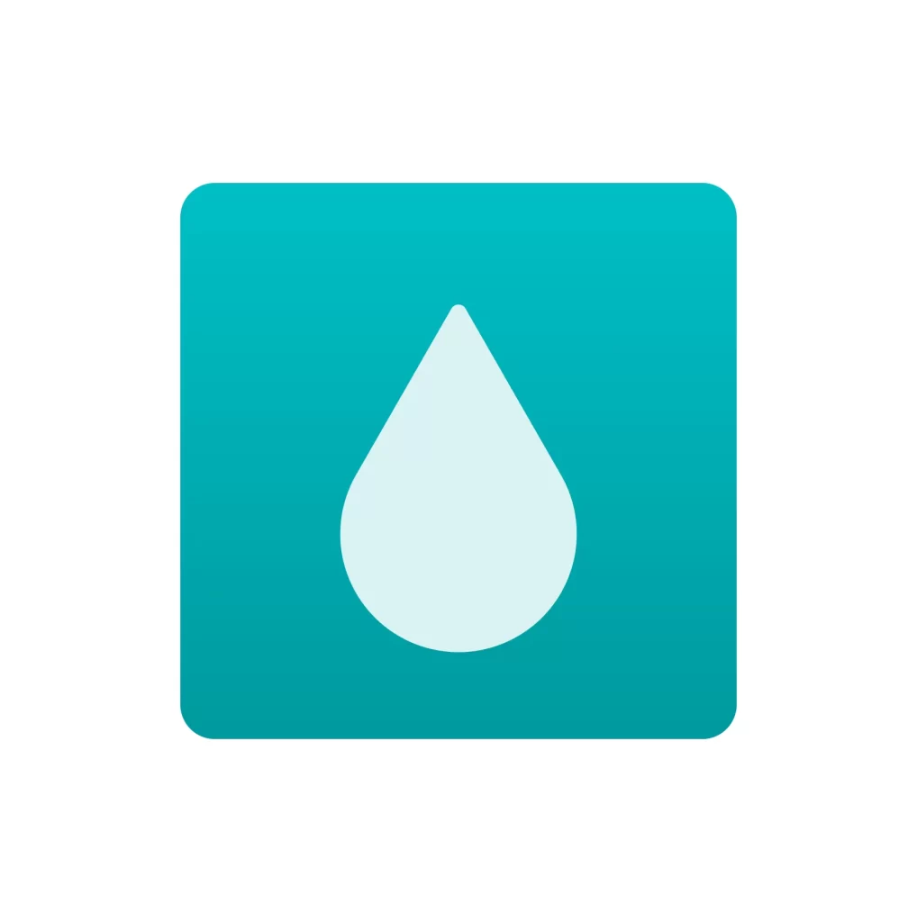 Adobe Speedgrade rain water drop vector icon logo
