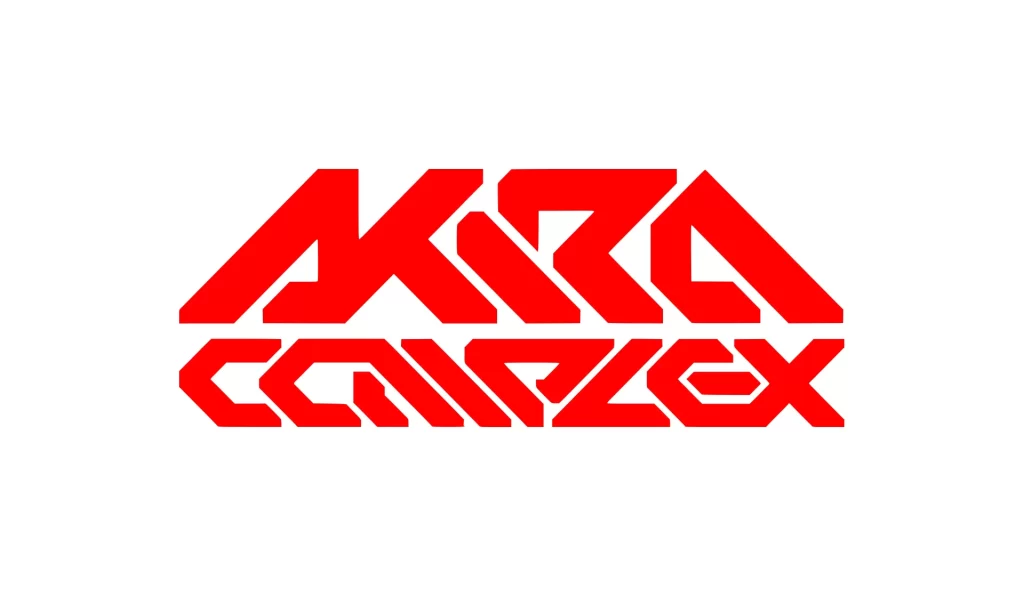 Akira Complex red logo vector wordmark