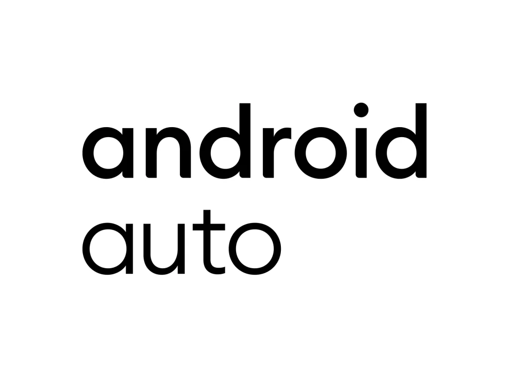 Android auto stacked wordmark vector logo