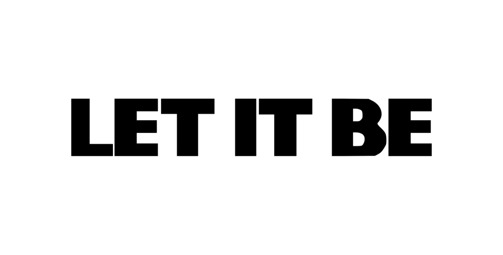 Let It Be The Beatles album vector logo 1970