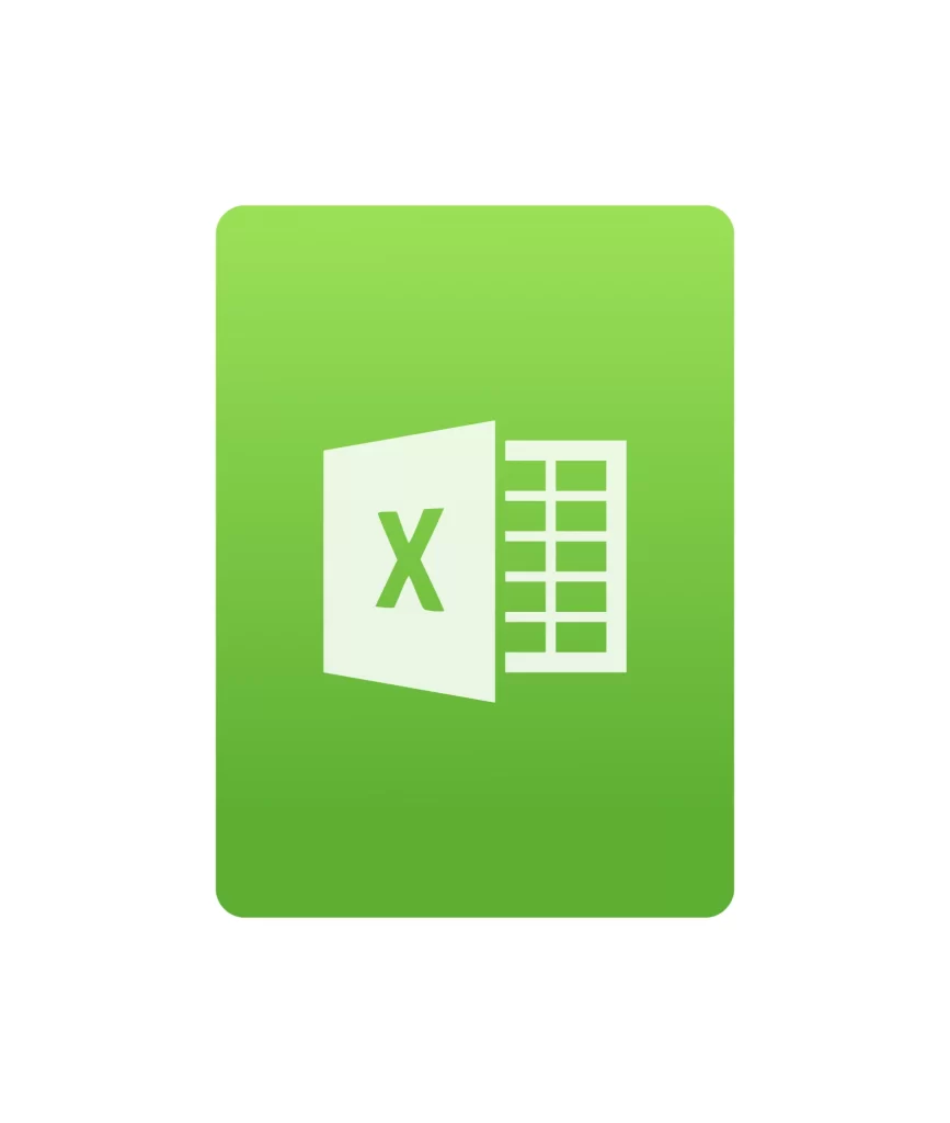 Microsoft office Excel vector logo icon