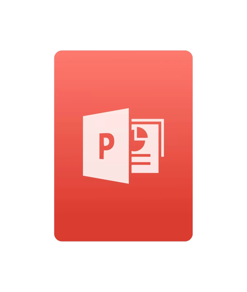 Microsoft office powerpoint vector logo icon