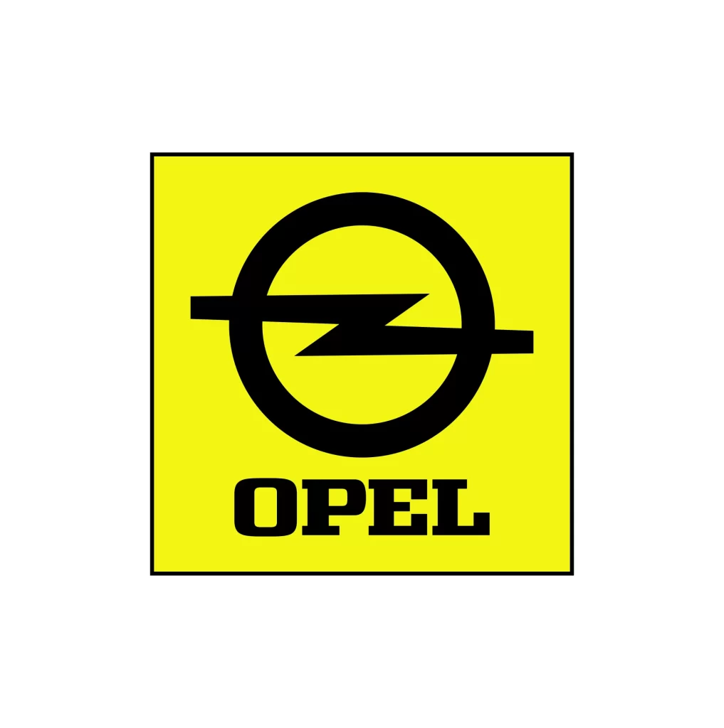 OPEL yellow logo vector