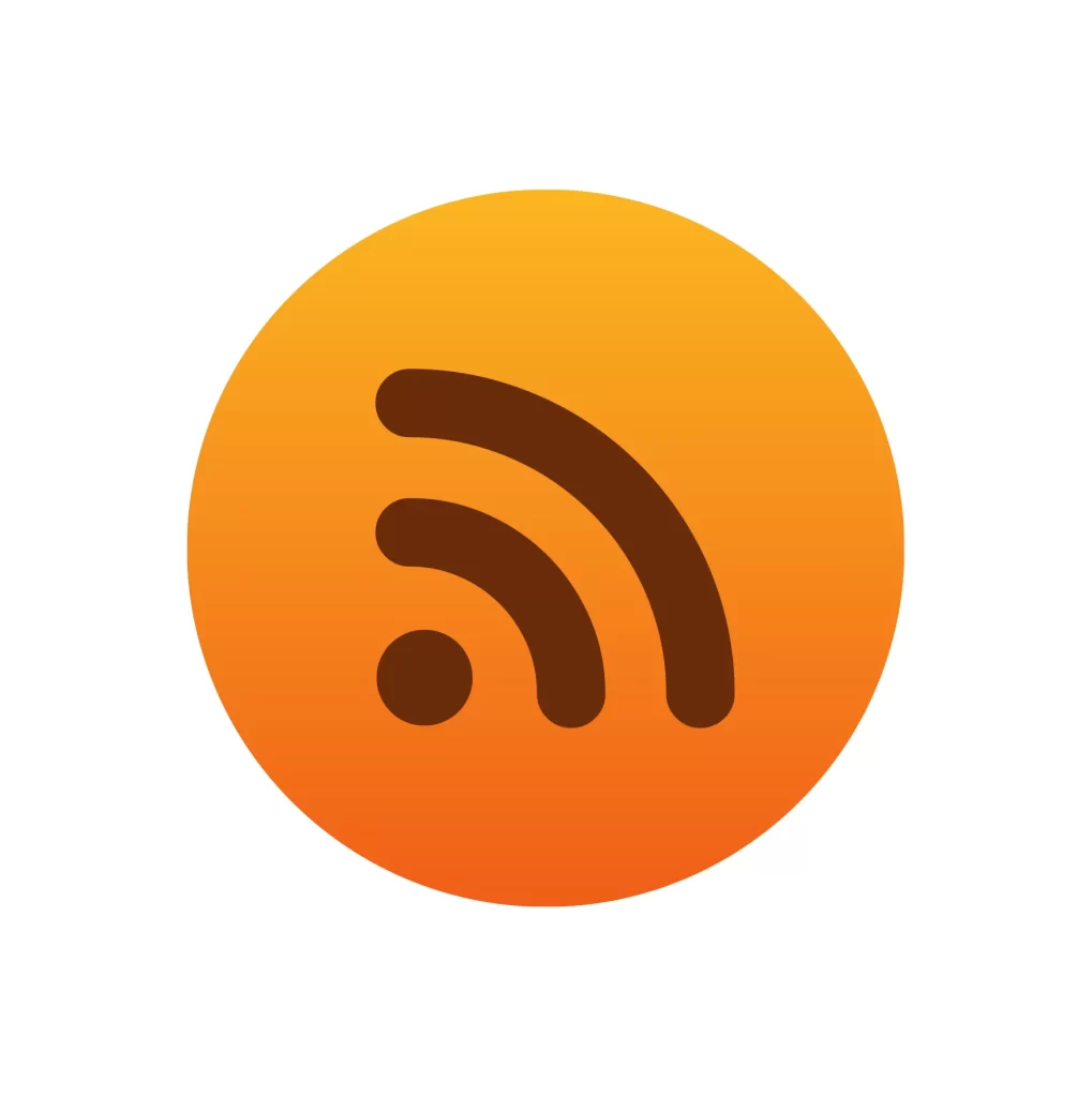 RSS akregator vector logo icon