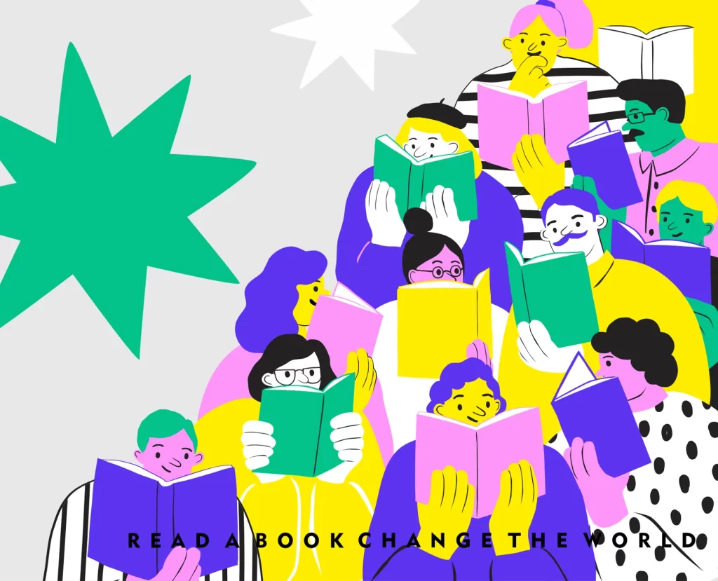 Reading read book vector illustration