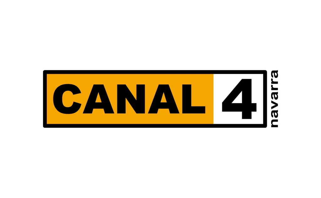 TV channel canal 4 vector logo