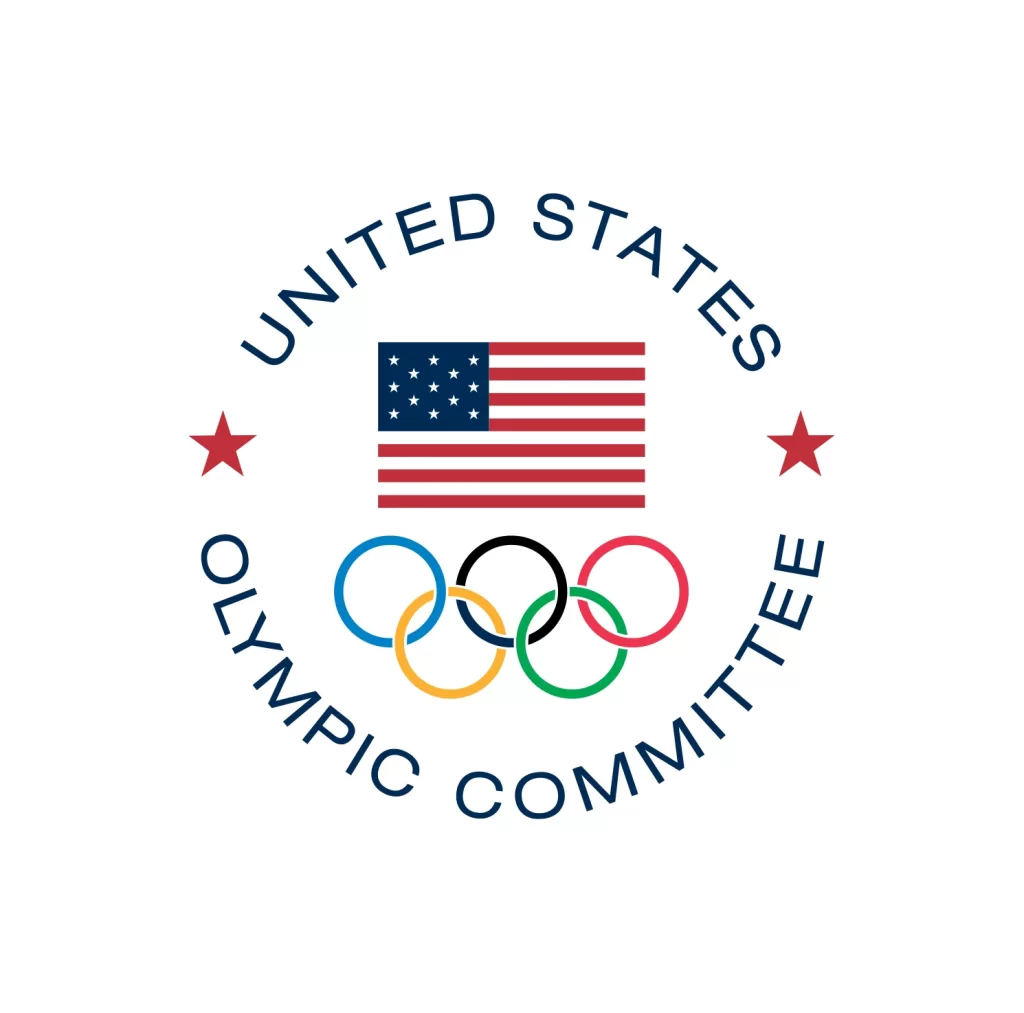 United States Olympic Committee vector logo colour rings