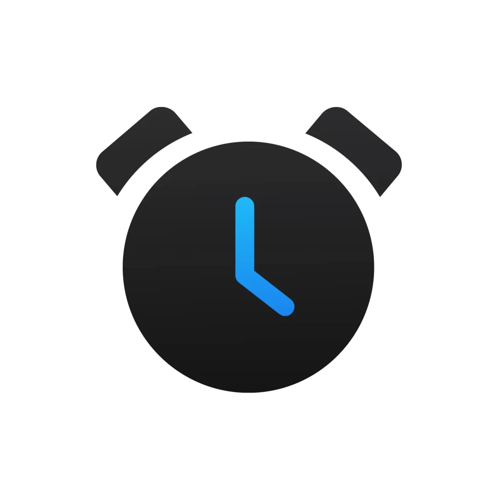 alarm clock vector icon logo