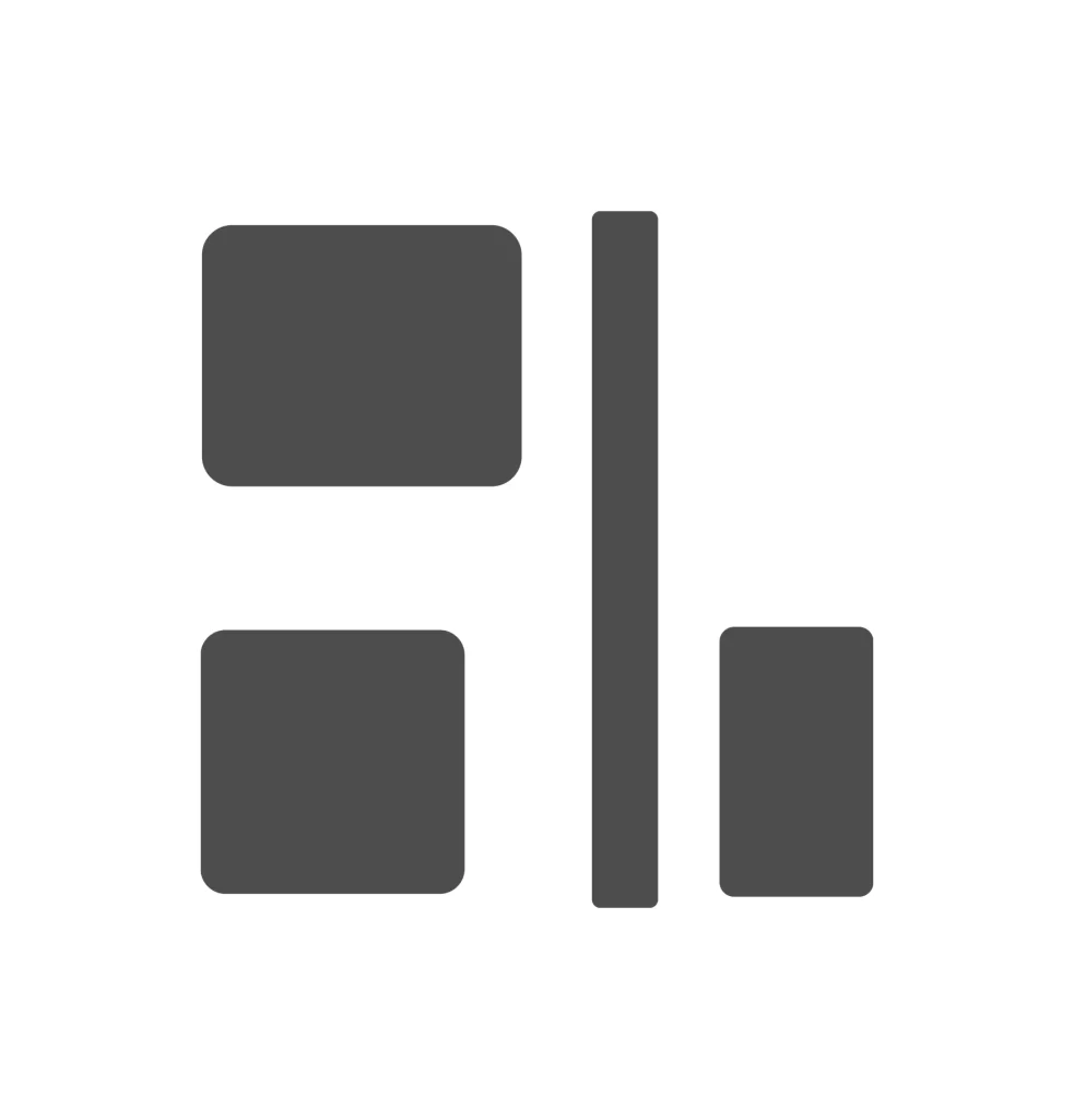 align horizontal right out vector logo icon
