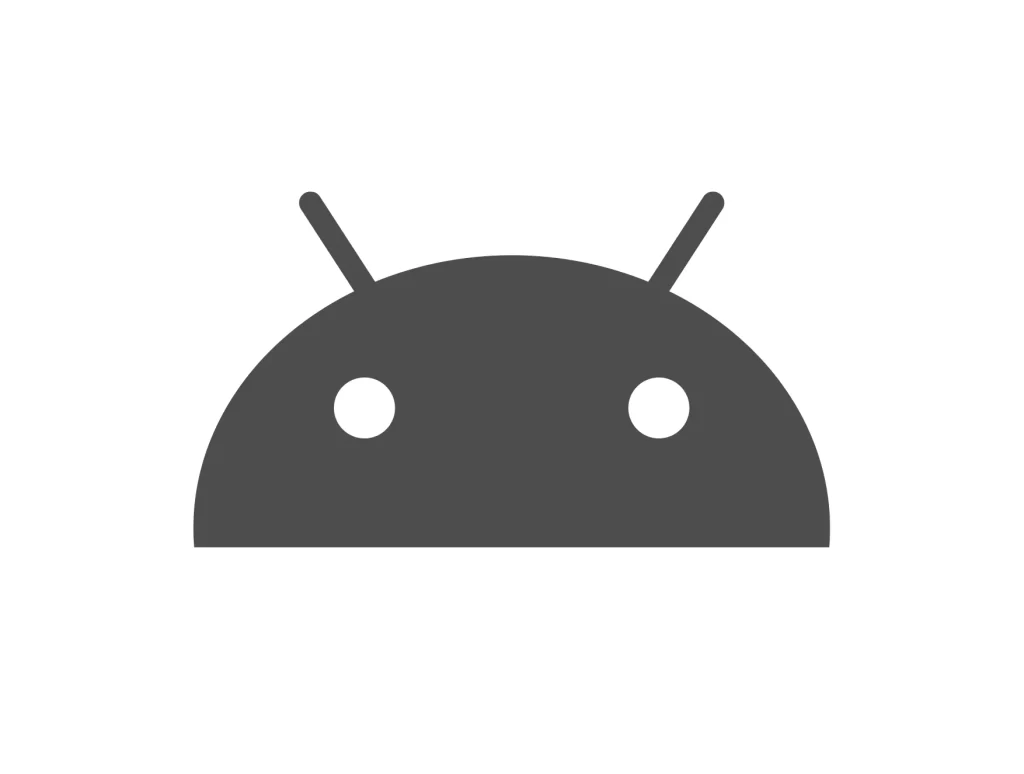 Android robot vector icon logo