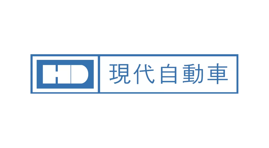 blue Hyundai Motor logo Hanja vector