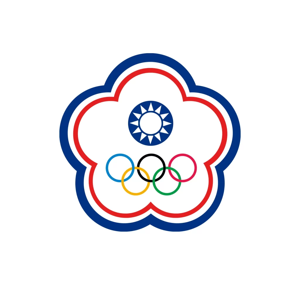 Chinese Taipei Olympic games logo emblem vector