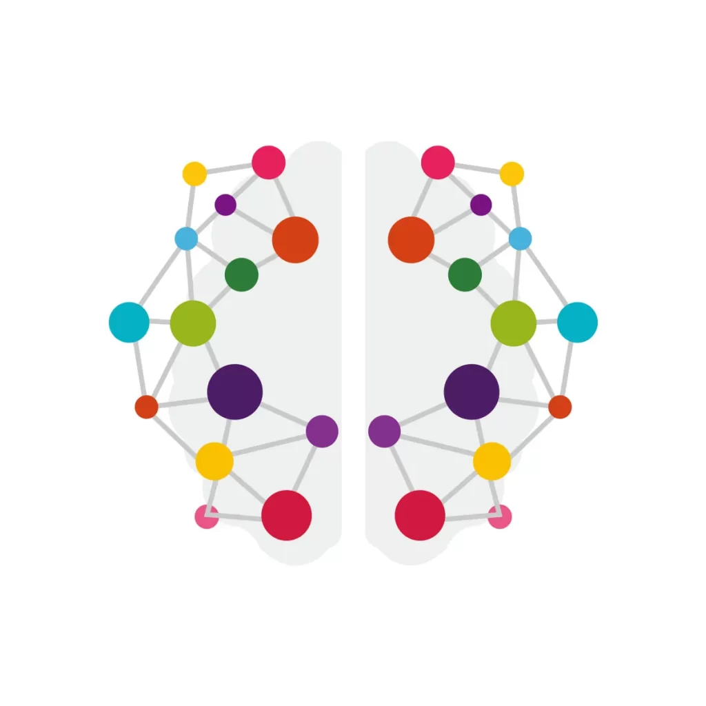 Creative Brain mind intellect vector logo