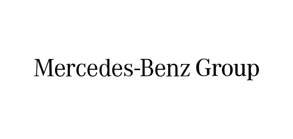 Mercedes-Benz Group black vector logo wordmark
