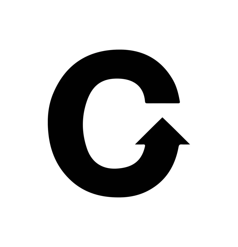 arrow letter C vector logo