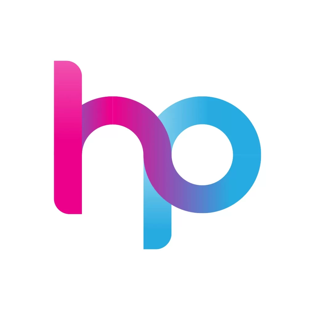 hp letter vector logo