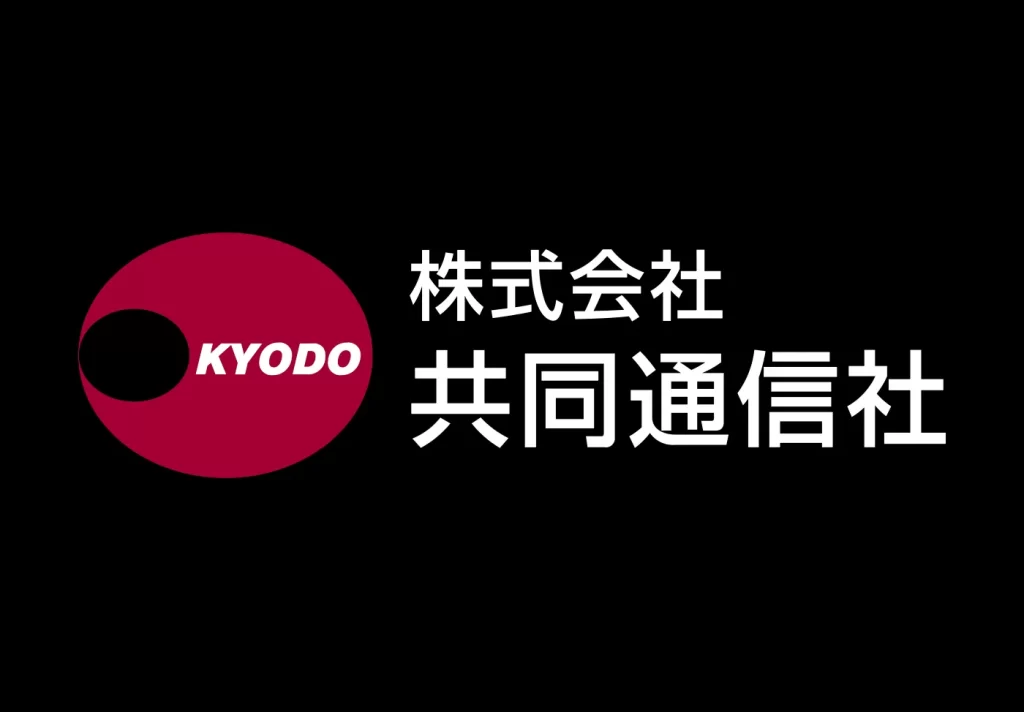 K.K.Kyodo News white vector logo