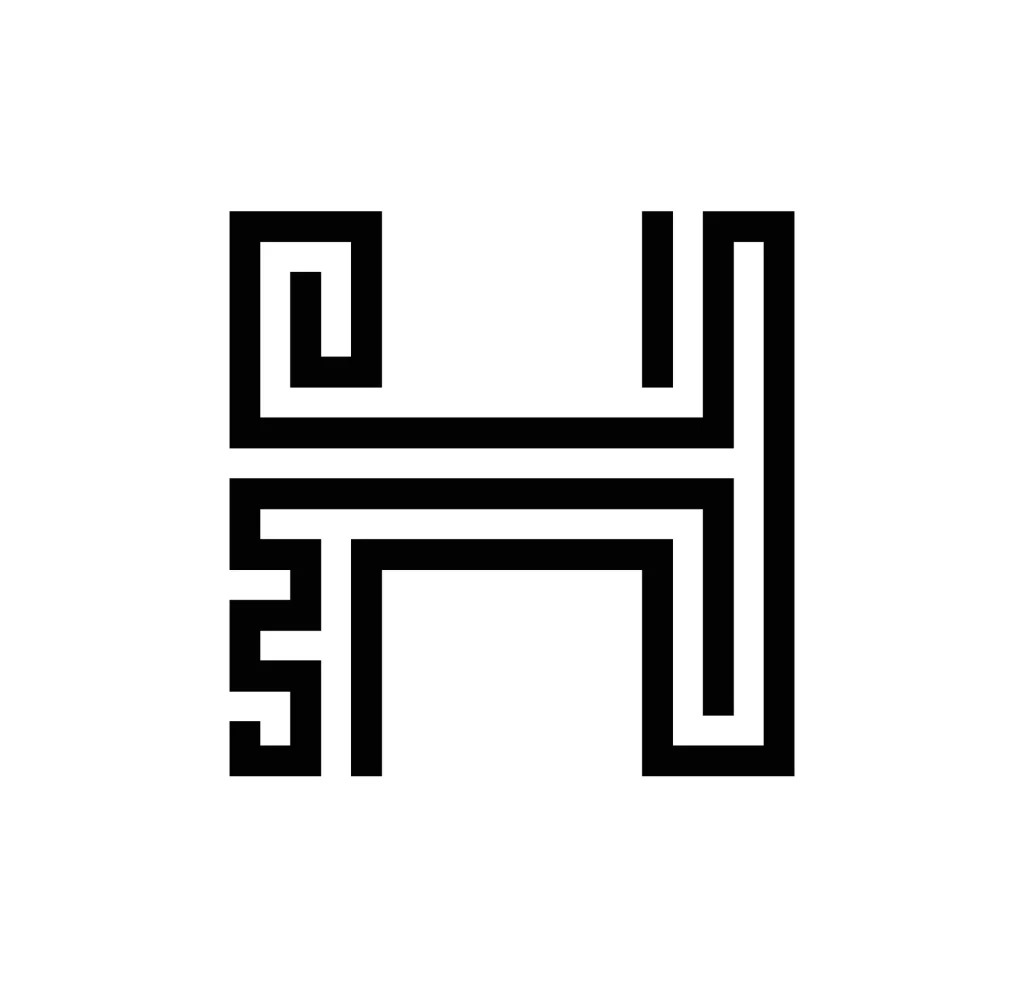 H letter vector icon logo Typography design