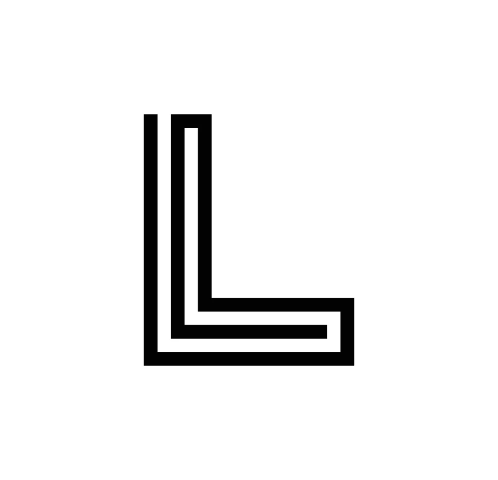 L letter vector icon logo Typography design