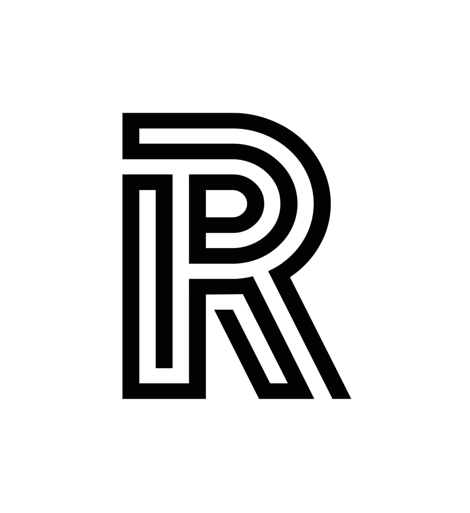 R letter vector icon logo Typography design
