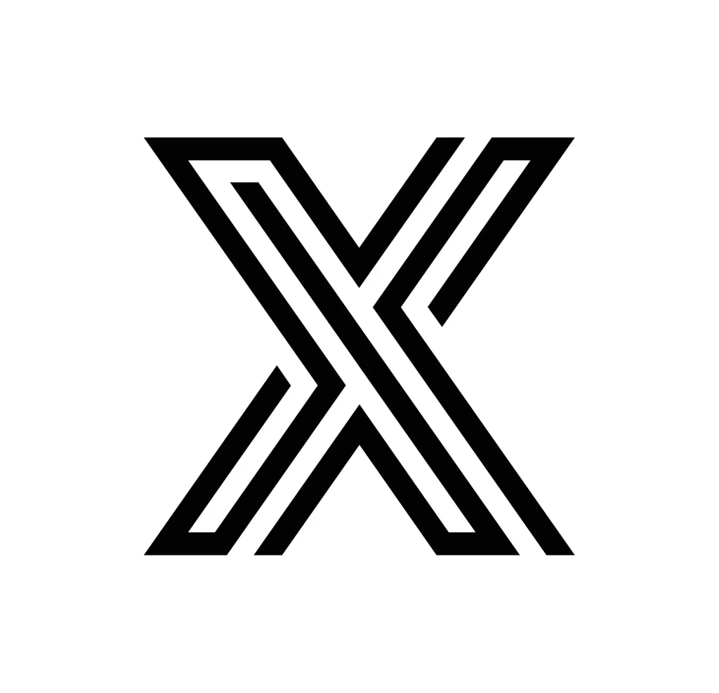 X letter vector icon logo Typography design