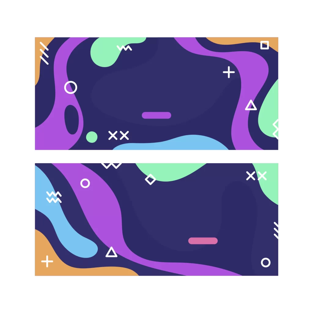 background vector banner abstract flowing water