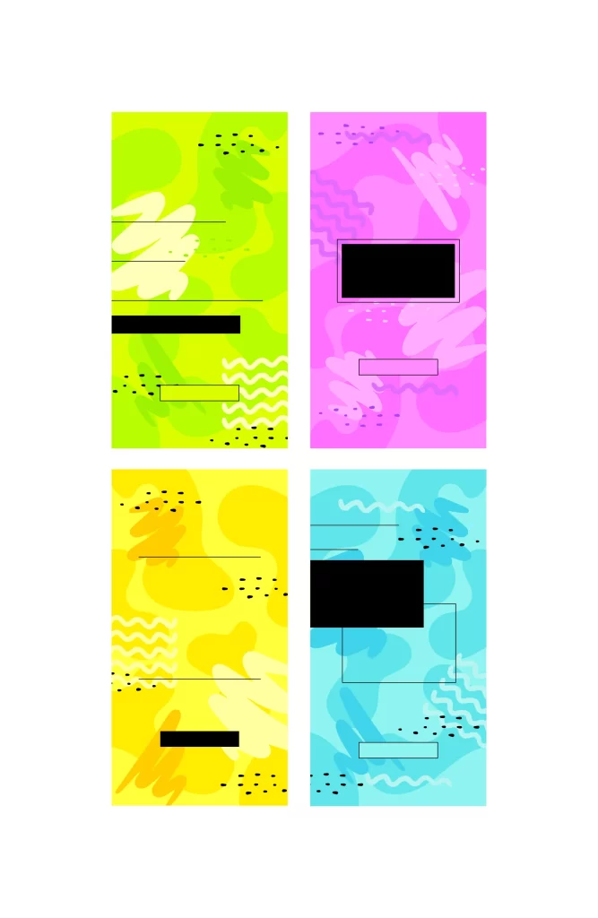 colorful color shape background vector abstract banner