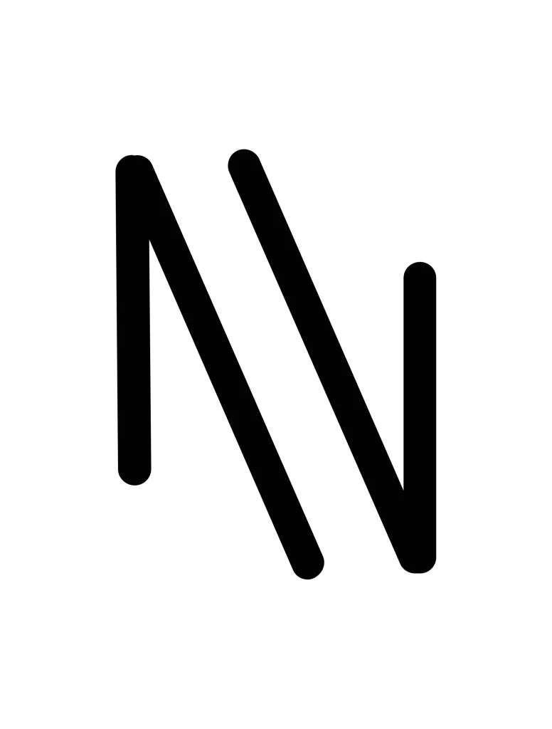 lines letter N vector icon design logo